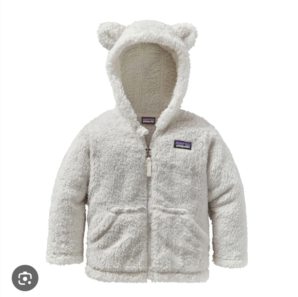 Patagonia Other - Patagonia 2T White Fleece Furry Friends Zip Up Hoodie